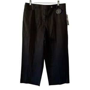 Counterparts Slimming Sensations Black Cropped Pants Woman Size 16 NWT